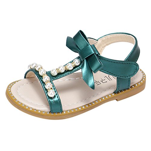 OYSOHE Kinder Sandalen, Baby Mädchen Bowknot Perle Kristall Sandalen Römischen Sandalen Prinzessin Schuhe von OYSOHE