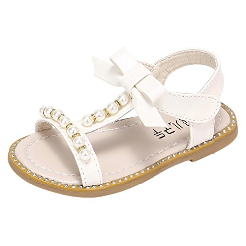 OYSOHE Kinder Sandalen, Baby Mädchen Bowknot Perle Kristall Sandalen Römischen Sandalen Prinzessin Schuhe von OYSOHE