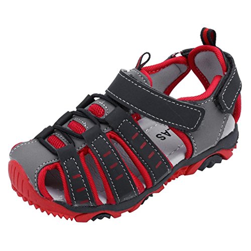 OYSOHE Kinder Sandalen, Kinder Junge Rutschfeste Sandalen Geschlossene Zehe Sommer Strand Sandalen Schuhe Turnschuhe von OYSOHE