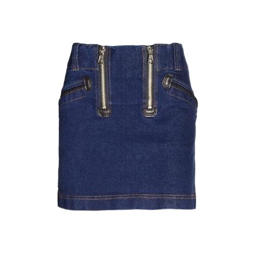OYSTER® - Zunftrock Sara aus Stretch-Jeans mit Gürtelschlaufen - Mit praktischen Taschen - Indigoblau von OYSTER