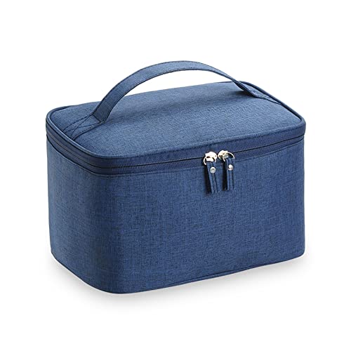 Make Up Organizer Tasche, Tragbare Reise Kosmetiktasche Pouch, Toiletry Wash Bag mit Griff, Wasserdicht Makeup Storage Case, Vanity Bag für Frauen Damen und Mädchen, marineblau, von OYUEGE