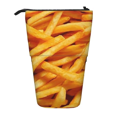 OYVDUAZB Pommes Frites, Teleskop-Federmäppchen, Ständer, Stifthalter, Make-up-Tasche, Bleistiftbeutel, Stifttasche von OYVDUAZB