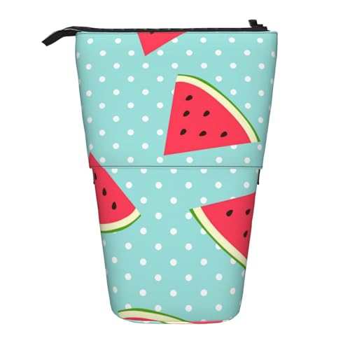 OYVDUAZB Wassermelone 1, Teleskop-Federmäppchen, Ständer, Stifthalter, Make-up-Tasche, Bleistiftbeutel, Stifttasche von OYVDUAZB