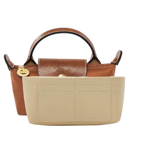 OYZOQ 1 PCS für longcham organizer, 16 * 5 * 8cm, Geldbörsen Organizer für Longcham kleine Tragetasche, mit mehreren Taschen, Handtaschen, Organizer, passend für Mini-Größe von OYZOQ