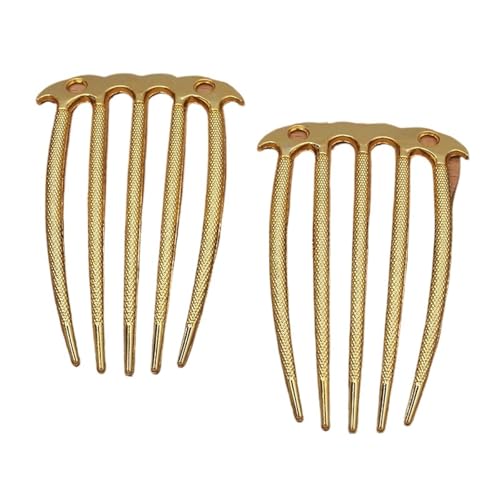 2 stücke 48 * 72mm Legierung Haar Kämme Frauen Schmuck Machen DIY Haar Zubehör, Die Entdeckungen Teile Haarnadeln(Gold) von OZLCUA
