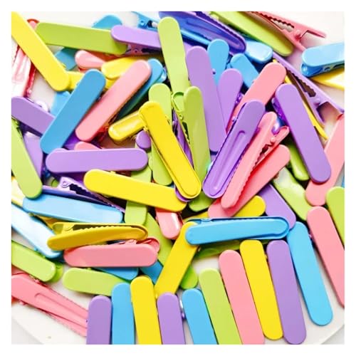 5 cm Ellipse Farbige Metall Haarnadeln Mädchen Haarspange Einstellung Basis for DIY Haar Clip Schmuck Machen Haar Zubehör(20Pcs) von OZLCUA
