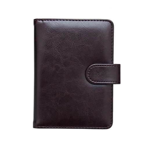 OZLCUA Kartenhalter-Etui Multifunktions-PU-Leder-Haspe-Geldbörsen Geschäftsreise-Passhülle Paket Bargeld-Münzen-Geldbörsen(Coffee) von OZLCUA