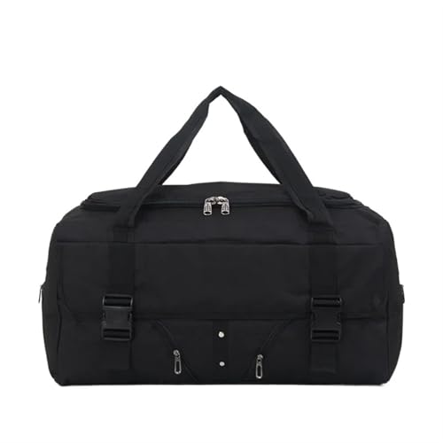 Seesack für Reisen Handgepäck Herren Reisetaschen Herren Reisetaschen Reisetasche Große Kapazität wasserdichte Wochenend-/Urlaubstasche Reise Tasche(Black) von OZLCUA