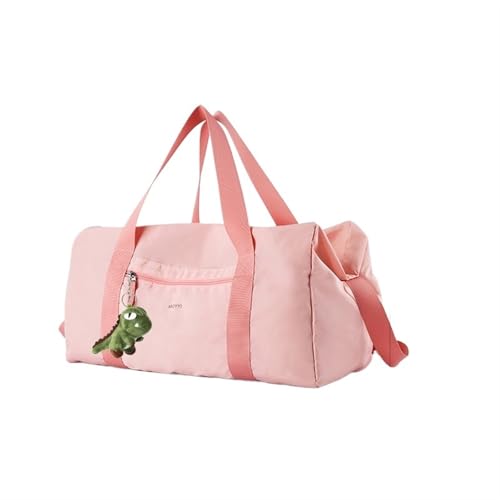 Seesack für Reisen Oxford Faltbare Reisetasche Sport Reisetasche Gym Schulter Weekender Overnight 37L Wasserdicht Große Kapazität for Frauen Reise Tasche(Pink) von OZLCUA