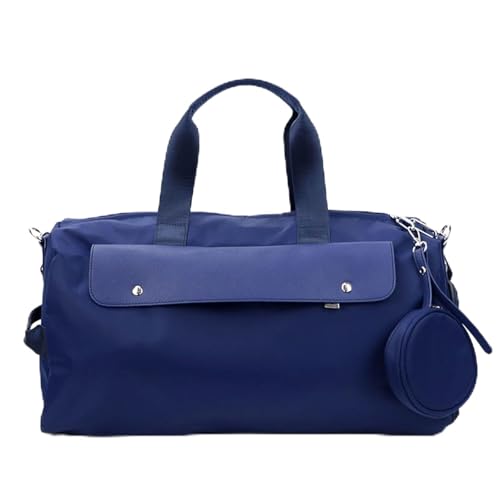 Seesack für Reisen wasserdichte Sport-Turnbeutel for Damen, multifunktionale Trocken-/Nasstrennbeutel, Fitness-Training, Yoga-Umhängetasche mit Schuhbeutel Reise Tasche(Deep Bule) von OZLCUA