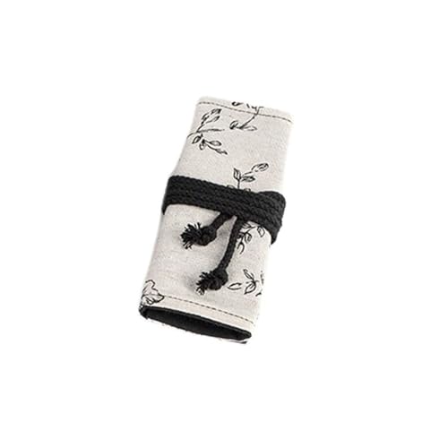 OZLMBERN Canvas Pen Curtain Large Capacity Roll Pen Bag Male and Female Colored Lead Sketch Storage Stationery Bag(48 Holes) von OZLMBERN