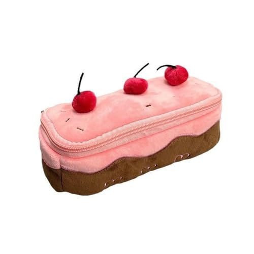 OZLMBERN Cute Cherry Cake Pencil Case for Girls High-Value Makeup Bag Student Desktop Stationery Bag von OZLMBERN