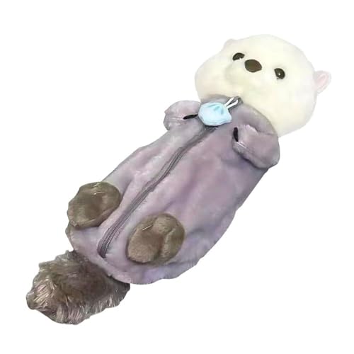 OZLMBERN Plush Doll Pencil Case Soft and Cute Decompression Doll Stationery Storage Bag Stationery Bag(C) von OZLMBERN