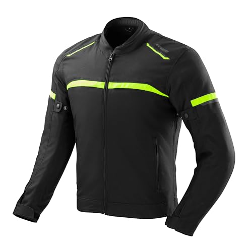 OZONE MOTO Neo Motorradjacke Herren mit Protektoren Motorrad Jacke Herren | Textil | Ellbogen und Schulter Protektoren Stufe 1 | Thermofutter | Belüftungskanäle von OZONE MOTO