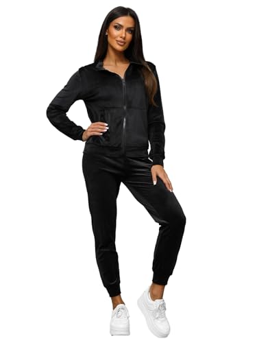 OZONEE Damen 2-Teilig Set Sweatshirt + Jogginghose Jogginganzug Sweatjacke Trainingshose Trainingsanzug Sportanzug Freizeitanzug Sport Anzug Tracksuit Fitnessanzug 777/3606DR von OZONEE