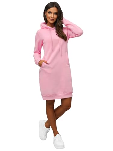 OZONEE Damen Hoodie Kapuzenpullover Lang Sweatjacke Sweatkleid Winterkleid Herbstkleid Kleid Sweatshirt Sweatshirtkleid Kapuzenjacke Kapuzenpulli Kapuze Langarm Sport 777/5398B/20 Hellrosa L OZONEE Damen Hoodie Kapuzenpullover Lang Sweatjacke Sweatkleid Winterkleid Herbstkleid Kleid Sweatshirt Sweatshirtkleid Kapuzenjacke Kapuzenpulli Kapuze Langarm Sport 777/5398B/20 Hellrosa L von OZONEE