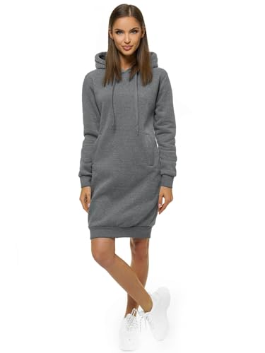 OZONEE Damen Hoodie Kapuzenpullover Lang Sweatjacke Sweatkleid Winterkleid Herbstkleid Kleid Sweatshirt Sweatshirtkleid Kapuzenjacke Kapuzenpulli Kapuze Langarm Sport JS/YS10005/5 DUNKELGRAU S OZONEE Damen Hoodie Kapuzenpullover Lang Sweatjacke Sweatkleid Winterkleid Herbstkleid Kleid Sweatshirt Sweatshirtkleid Kapuzenjacke Kapuzenpulli Kapuze Langarm Sport JS/YS10005/5 DUNKELGRAU S von OZONEE