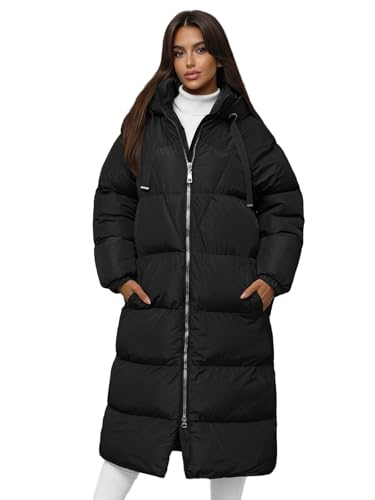 OZONEE Damen Mantel Wintermantel Winterjacke Jacke Parka Übergangsjacke Coat Wärmemantel Wärmejacke Winter Herbst Lang Warm Stehkragen Outdoor Gepolstert 777/6413K/392 SCHWARZ L OZONEE Damen Mantel Wintermantel Winterjacke Jacke Parka Übergangsjacke Coat Wärmemantel Wärmejacke Winter Herbst Lang Warm Stehkragen Outdoor Gepolstert 777/6413K/392 SCHWARZ L von OZONEE