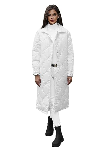 OZONEE Damen Mantel Wintermantel Winterjacke Jacke Parka Übergangsjacke Coat Wärmemantel Wärmejacke Winter Herbst Lang Warm Stehkragen Outdoor Gepolstert 777/7713K/281 WEIß S OZONEE Damen Mantel Wintermantel Winterjacke Jacke Parka Übergangsjacke Coat Wärmemantel Wärmejacke Winter Herbst Lang Warm Stehkragen Outdoor Gepolstert 777/7713K/281 WEIß S von OZONEE