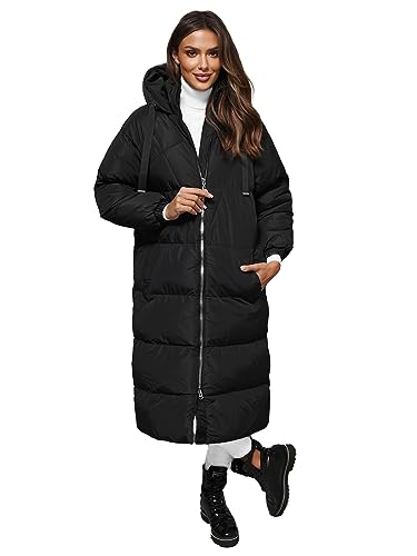 OZONEE Damen Mantel Wintermantel Winterjacke Jacke Parka Übergangsjacke Coat Wärmemantel Wärmejacke Winter Herbst Lang Warm Stehkragen Outdoor Gepolstert JS/5M3163Z/392 SCHWARZ S OZONEE Damen Mantel Wintermantel Winterjacke Jacke Parka Übergangsjacke Coat Wärmemantel Wärmejacke Winter Herbst Lang Warm Stehkragen Outdoor Gepolstert JS/5M3163Z/392 SCHWARZ S von OZONEE