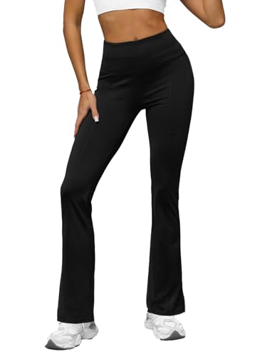OZONEE Damen Schlag Leggings Schlaghose Flared Leggins Bootcut Yoga Yogahose Lang Sportleggings Baumwolle Blickdicht High Waist Hüfthoch Hohe Taille JS/XY23008LZ SCHWARZ L OZONEE Damen Schlag Leggings Schlaghose Flared Leggins Bootcut Yoga Yogahose Lang Sportleggings Baumwolle Blickdicht High Waist Hüfthoch Hohe Taille JS/XY23008LZ SCHWARZ L von OZONEE