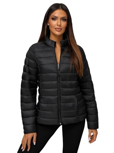 OZONEE Damen Übergangsjacke Regenjacke Jacke Übergang Jacken Herbst Bomberjacke Stehkragen Kapuze Steppjacke Kapuzenjacke Leichte Outdoor Puffer Jacket Gepolstert 777/5218K SCHWARZ L OZONEE Damen Übergangsjacke Regenjacke Jacke Übergang Jacken Herbst Bomberjacke Stehkragen Kapuze Steppjacke Kapuzenjacke Leichte Outdoor Puffer Jacket Gepolstert 777/5218K SCHWARZ L von OZONEE