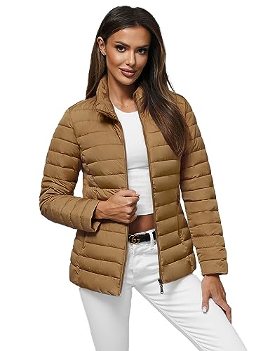 OZONEE Damen Übergangsjacke Regenjacke Jacke Übergang Jacken Herbst Bomberjacke Stehkragen Kapuze Steppjacke Kapuzenjacke Leichte Outdoor Puffer Jacket Gepolstert JS/16M9109Z/84 DUNKELBEIGE S OZONEE Damen Übergangsjacke Regenjacke Jacke Übergang Jacken Herbst Bomberjacke Stehkragen Kapuze Steppjacke Kapuzenjacke Leichte Outdoor Puffer Jacket Gepolstert JS/16M9109Z/84 DUNKELBEIGE S von OZONEE