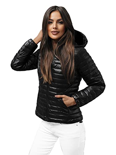 OZONEE Damen Übergangsjacke Regenjacke Jacke Übergang Jacken Herbst Bomberjacke Stehkragen Kapuze Steppjacke Kapuzenjacke Leichte Outdoor Puffer Jacket Gepolstert O/H117Z SCHWARZ 2XL OZONEE Damen Übergangsjacke Regenjacke Jacke Übergang Jacken Herbst Bomberjacke Stehkragen Kapuze Steppjacke Kapuzenjacke Leichte Outdoor Puffer Jacket Gepolstert O/H117Z SCHWARZ 2XL von OZONEE