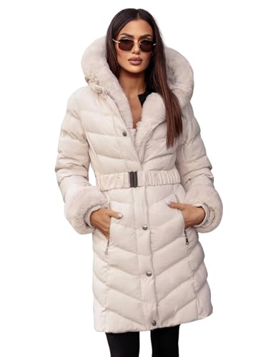 OZONEE Damen Winterjacke Jacke Winter Farbvarianten Übergangsjacke Warm Bomberjacke Steppjacke Wintermantel Daunenjacke Leichte Outdoor Puffer Jacket Übergangs 777/8007K/254 ECRU L OZONEE Damen Winterjacke Jacke Winter Farbvarianten Übergangsjacke Warm Bomberjacke Steppjacke Wintermantel Daunenjacke Leichte Outdoor Puffer Jacket Übergangs 777/8007K/254 ECRU L von OZONEE