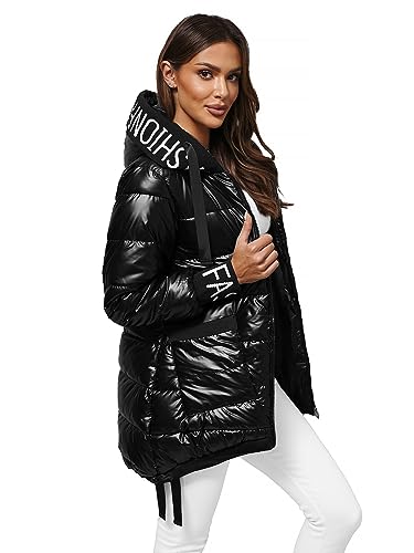 OZONEE Damen Winterjacke Jacke Winter Farbvarianten Übergangsjacke Warm Bomberjacke Steppjacke Wintermantel Daunenjacke Leichte Outdoor Puffer Jacket Übergangs JS/5M3188Z/392 SCHWARZ S OZONEE Damen Winterjacke Jacke Winter Farbvarianten Übergangsjacke Warm Bomberjacke Steppjacke Wintermantel Daunenjacke Leichte Outdoor Puffer Jacket Übergangs JS/5M3188Z/392 SCHWARZ S von OZONEE