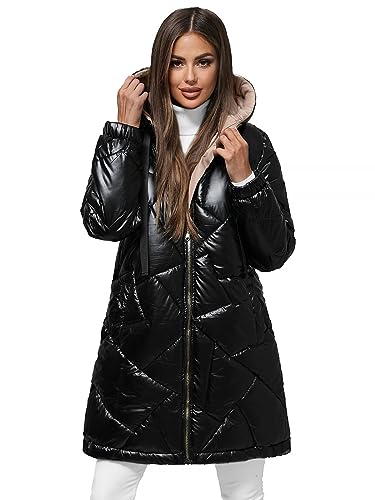 OZONEE Damen Winterjacke Jacke Winter Farbvarianten Übergangsjacke Warm Bomberjacke Steppjacke Wintermantel Daunenjacke Leichte Outdoor Puffer Jacket Übergangs JS/5M3189Z/392 SCHWARZ XL OZONEE Damen Winterjacke Jacke Winter Farbvarianten Übergangsjacke Warm Bomberjacke Steppjacke Wintermantel Daunenjacke Leichte Outdoor Puffer Jacket Übergangs JS/5M3189Z/392 SCHWARZ XL von OZONEE