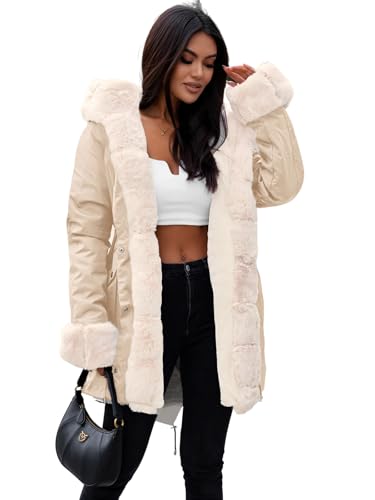 OZONEE Damen Winterjacke Jacke Winter Farbvarianten Übergangsjacke Warm Bomberjacke Steppjacke Wintermantel Daunenjacke Leichte Outdoor Puffer Jacket Übergangs JS/M763Z/62 BEIGE XL von OZONEE