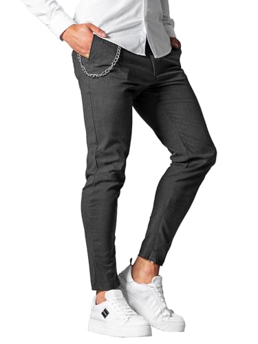 OZONEE Herren Chino Hose Chinos Stoffhose Chinohose Anzughose Anzug Herrenhose Röhrenhose Pants Elegant Business Slim Fit Regular Klassisch Classic Basic 777/3684S ANTHRAZIT W32 OZONEE Herren Chino Hose Chinos Stoffhose Chinohose Anzughose Anzug Herrenhose Röhrenhose Pants Elegant Business Slim Fit Regular Klassisch Classic Basic 777/3684S ANTHRAZIT W32 von OZONEE