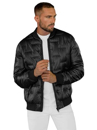 OZONEE Herren Lederjacke Kunstlederjacke Kunstleder Farbvarianten Jacke Bikerjacke Übergangsjacke Herrenjacke Leder Echtlederjacke Echtleder Wildleder Biker 777/8367K SCHWARZ L von OZONEE