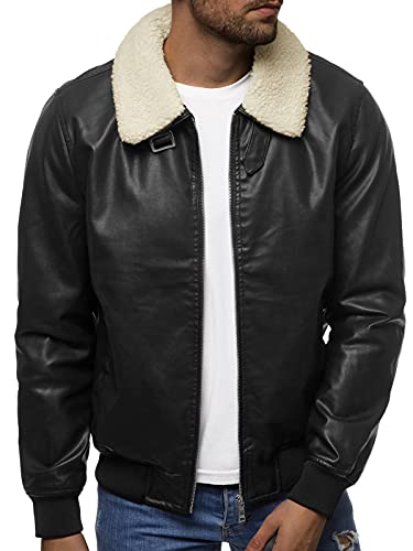 OZONEE Herren Lederjacke Kunstlederjacke Kunstleder Farbvarianten Jacke Bikerjacke Übergangsjacke Herrenjacke Leder Echtlederjacke Echtleder Wildleder Biker OZONEE JB/JP1178 SCHWARZ M OZONEE Herren Lederjacke Kunstlederjacke Kunstleder Farbvarianten Jacke Bikerjacke Übergangsjacke Herrenjacke Leder Echtlederjacke Echtleder Wildleder Biker OZONEE JB/JP1178 SCHWARZ M von OZONEE