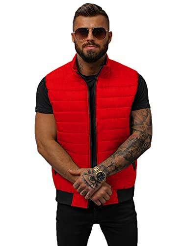 OZONEE Herren Weste Steppweste Kapuze Vest Ärmellos Jacke Übergangs Daunenweste Herrenweste Steppweste Sportweste Übergangsjacke Bodywarmer Outdoor 777/8433K ROT M OZONEE Herren Weste Steppweste Kapuze Vest Ärmellos Jacke Übergangs Daunenweste Herrenweste Steppweste Sportweste Übergangsjacke Bodywarmer Outdoor 777/8433K ROT M von OZONEE