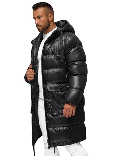 OZONEE Herren Winterjacke Jacke Parka Farbvarianten Warm Winterparka Funktionsparka Wintermantel Lange Kunstfell Gefüttert Outdoor Puffer Jacket Gepolstert 777/2126K SCHWARZ M OZONEE Herren Winterjacke Jacke Parka Farbvarianten Warm Winterparka Funktionsparka Wintermantel Lange Kunstfell Gefüttert Outdoor Puffer Jacket Gepolstert 777/2126K SCHWARZ M von OZONEE