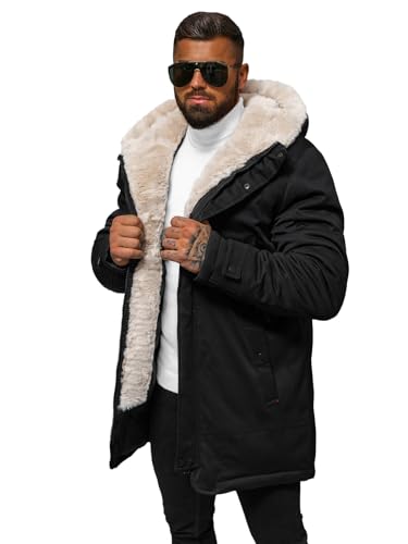 OZONEE Herren Winterjacke Jacke Winter Farbvarianten Warm Bomberjacke Steppjacke Wintermantel Kunstfell Daunenjacke Leichte Jacket Outdoor Puffer Gepolstert JS/22M319Z/392 SCHWARZ M OZONEE Herren Winterjacke Jacke Winter Farbvarianten Warm Bomberjacke Steppjacke Wintermantel Kunstfell Daunenjacke Leichte Jacket Outdoor Puffer Gepolstert JS/22M319Z/392 SCHWARZ M von OZONEE