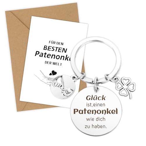 OZOSHINE Patenonkel Geschenk für Patenonkel Schlüsselanhänger Vatertagsgeschenke Ideen Paten Geburtstagsgeschenk Paten Fragen Vatertag Geschenke Für Männer Geburtstag Mit Karte Umschlag OZOSHINE Patenonkel Geschenk für Patenonkel Schlüsselanhänger Vatertagsgeschenke Ideen Paten Geburtstagsgeschenk Paten Fragen Vatertag Geschenke Für Männer Geburtstag Mit Karte Umschlag von OZOSHINE