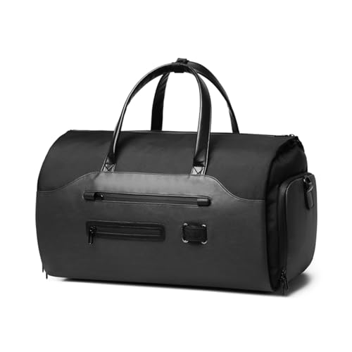 Ozuko 9288 Hochwertiger Handgepäcksack für Herren, Damen, große Reisetasche, Wochenendflugtasche mit Schuhbeutel, Schwarz von OZUKO