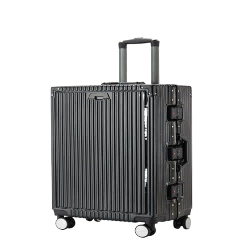 OZWYCY Rollkoffer 20-Zoll-Trolley-Koffer for Männer Und Frauen, 24-Zoll-Geschenk-Trolley-Koffer, Business-Boarding-Koffer Reisekoffer(Black,24in) von OZWYCY
