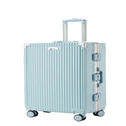 OZWYCY Rollkoffer 20-Zoll-Trolley-Koffer for Männer Und Frauen, 24-Zoll-Geschenk-Trolley-Koffer, Business-Boarding-Koffer Reisekoffer(Blue,20in) von OZWYCY