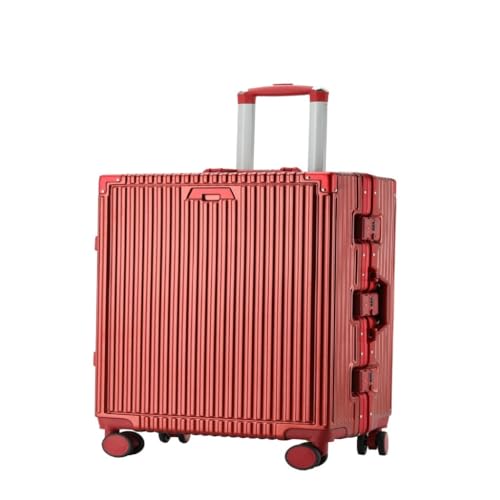 OZWYCY Rollkoffer 20-Zoll-Trolley-Koffer for Männer Und Frauen, 24-Zoll-Geschenk-Trolley-Koffer, Business-Boarding-Koffer Reisekoffer(Red,20in) von OZWYCY
