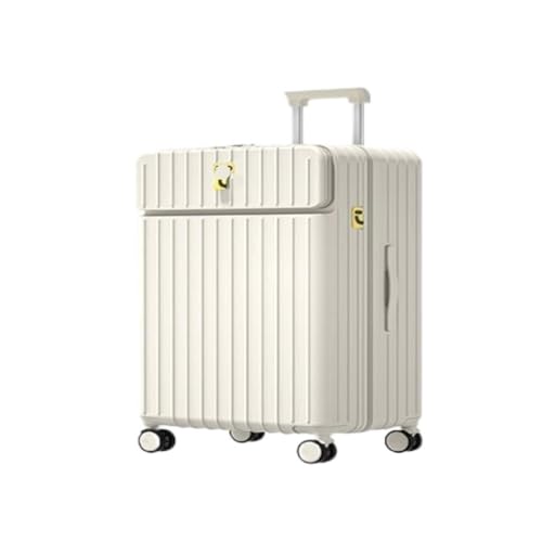 OZWYCY Rollkoffer 20-Zoll-Trolley-Koffer for Männer Und Frauen, 24-Zoll-Geschenk-Trolley-Koffer, Business-Boarding-Koffer Reisekoffer(White,26in) von OZWYCY