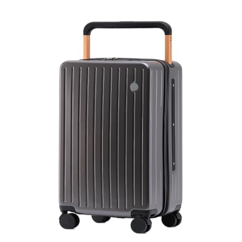 OZWYCY Rollkoffer Breiter Trolley-Koffer, Passwort-Koffer for Damen, 20-Zoll-Herrenkoffer mit Universalrad, Trolley-Koffer Reisekoffer(Gray,20in) von OZWYCY