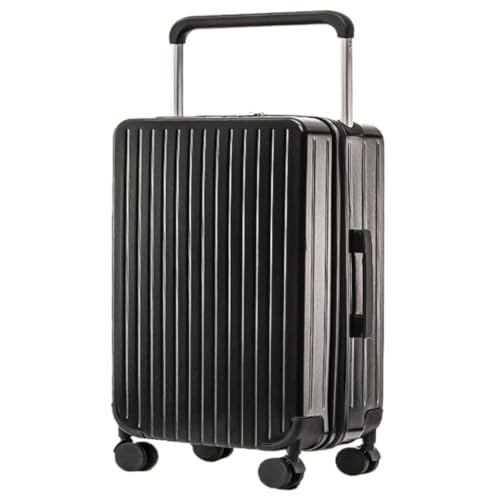 OZWYCY Rollkoffer Einfacher Breiter Trolley-Koffer for Damen, Universal-Rollkoffer, Passwortbox, Herren-Unterkunftskoffer Reisekoffer(B) von OZWYCY