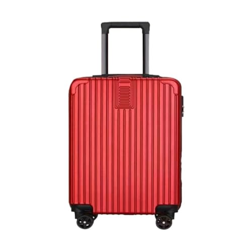 OZWYCY Rollkoffer Gepäck, Aluminiumrahmen, Universal-Rad-Trolley, Business-Koffer, Herren-Passwort-Boarding-Koffer Reisekoffer(Rouge) von OZWYCY