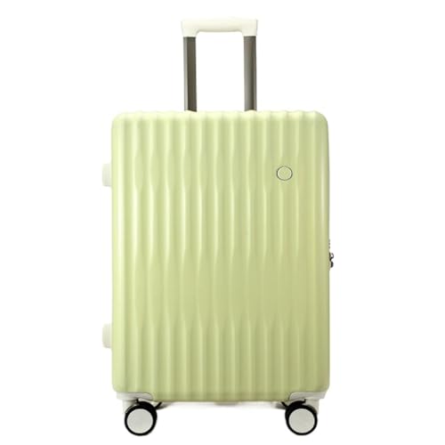 OZWYCY Rollkoffer Gepäck-Koffer for Männer und Frauen, Boarding-Trolley-Koffer, leicht, geräuschlos, Neuer Passwort-Koffer for Herren Reisekoffer(Giallo,26in) von OZWYCY