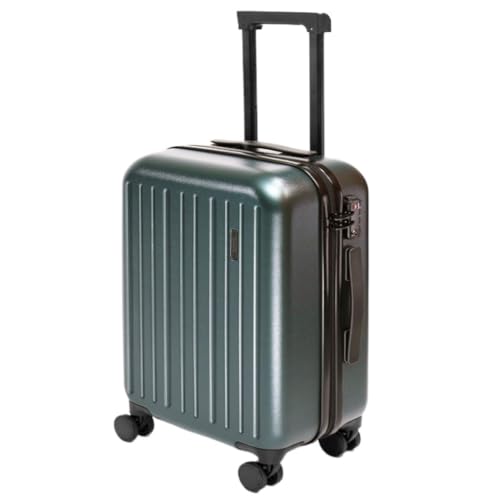 OZWYCY Rollkoffer Gepäck Trolley Koffer Damen 20 Zoll Herren Koffer 24 Zoll Zollschloss Passwort Gepäck Ledertasche Reisekoffer(Green,20in) von OZWYCY