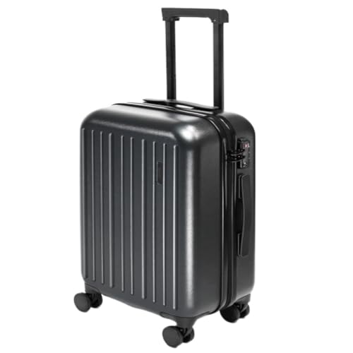 OZWYCY Rollkoffer Gepäck Trolley Koffer Damen 20 Zoll Herren Koffer 24 Zoll Zollschloss Passwort Gepäck Ledertasche Reisekoffer(Noir,26in) von OZWYCY